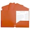 C-Line Products TwoPocket Heavyweight Poly Portfolio Folder with ThreeHole Punch, Orange, 25PK 33932-BX - alternate 1